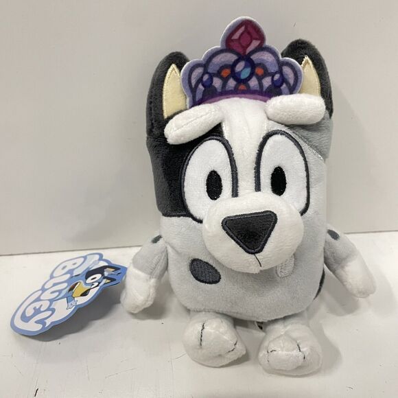 Bluey Friends PRINCESS MUFFIN W/ Tiara 7” Plush Moose Toys Disney NEW - Picture 1 of 3